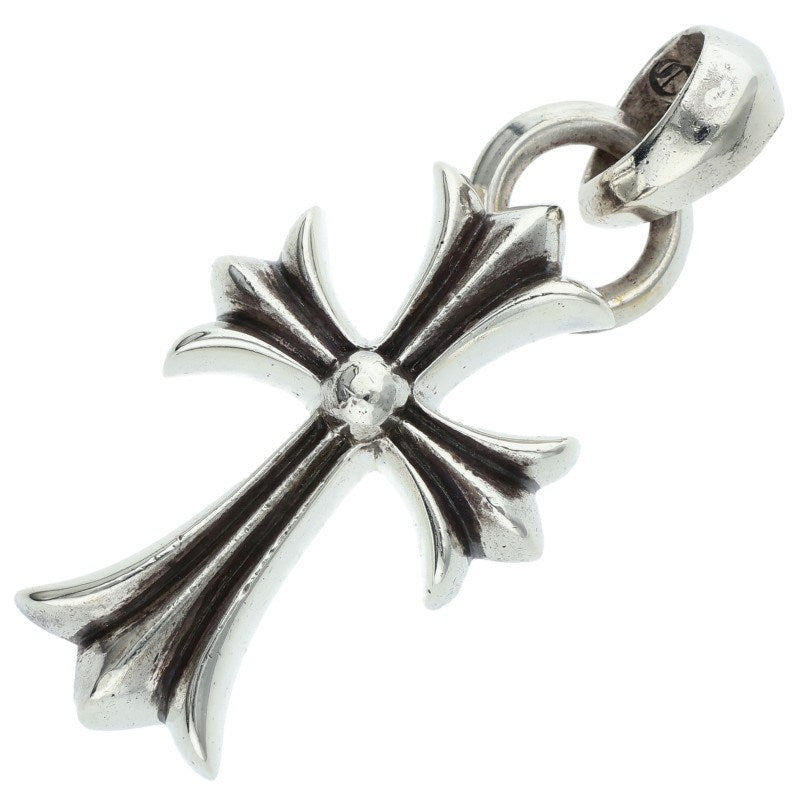 Chrome Hearts Small CH Cross W Bale Silver Pendant