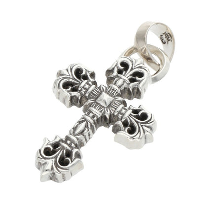 Chrome Hearts FILIG CROSS-XSM W BALE Silver Necklace Top