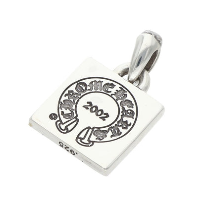 Chrome Hearts FRAMED LETTER BLOCK E Silver Charm Pendant