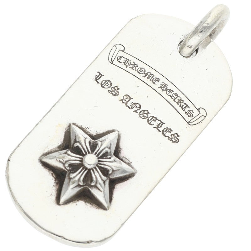Chrome Hearts D TAG SML LTD LA Limited Dog Tag Silver Necklace