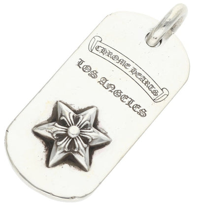 Chrome Hearts D TAG SML LTD LA Limited Dog Tag Silver Necklace