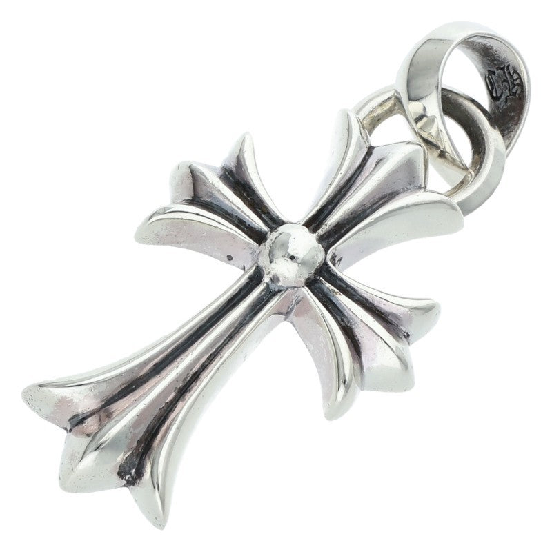 Chrome Hearts Small CH Cross W Bale Silver Pendant
