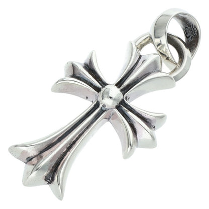 Chrome Hearts Small CH Cross W Bale Silver Pendant