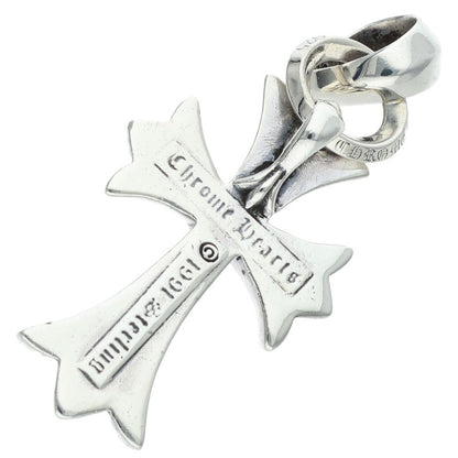 Chrome Hearts Small CH Cross W Bale Silver Pendant