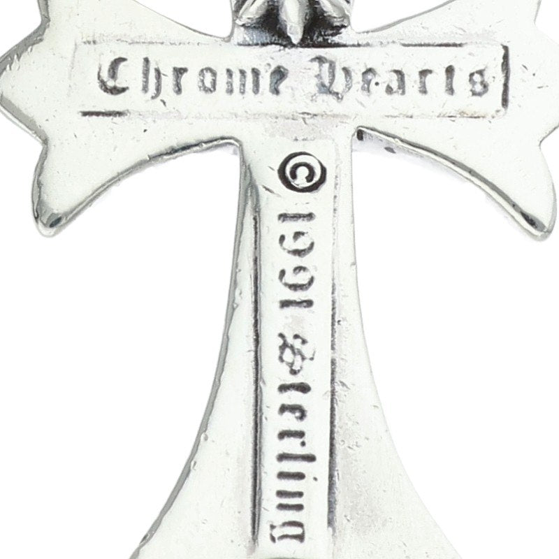 Chrome Hearts Small CH Cross W Bale Silver Pendant