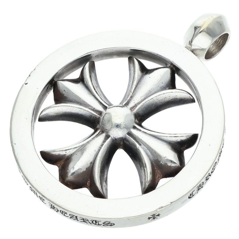 Chrome Hearts CH Plus Medallion Silver Necklace