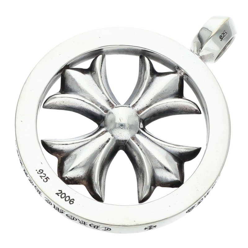 Chrome Hearts CH Plus Medallion Silver Necklace