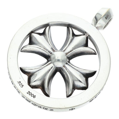 Chrome Hearts CH Plus Medallion Silver Necklace