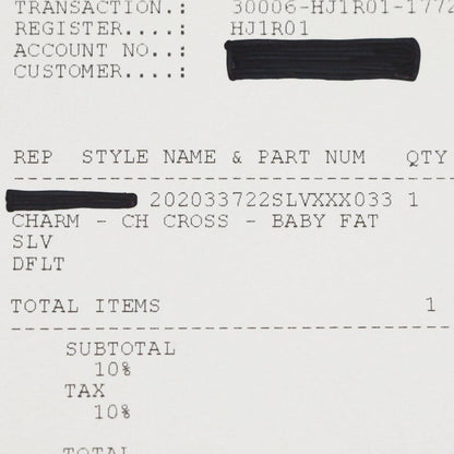 Chrome Hearts Baby Fat CRS BBYFAT Silver Charm