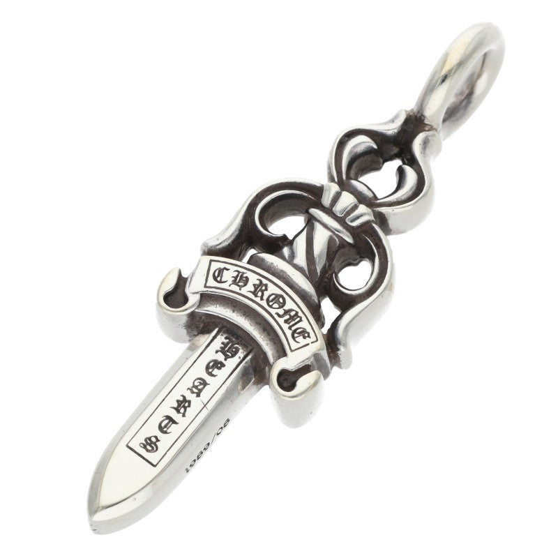 Chrome Hearts Double Dagger Silver Necklace Top