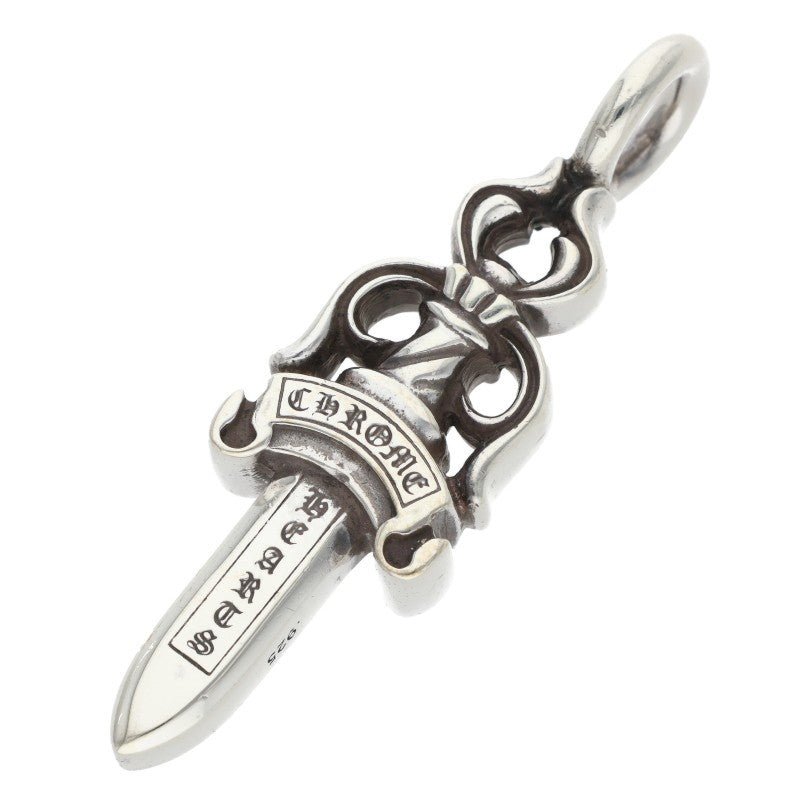 Chrome Hearts Double Dagger Silver Necklace Top