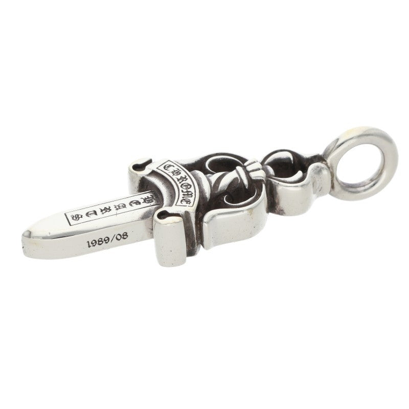 Chrome Hearts Double Dagger Silver Necklace Top