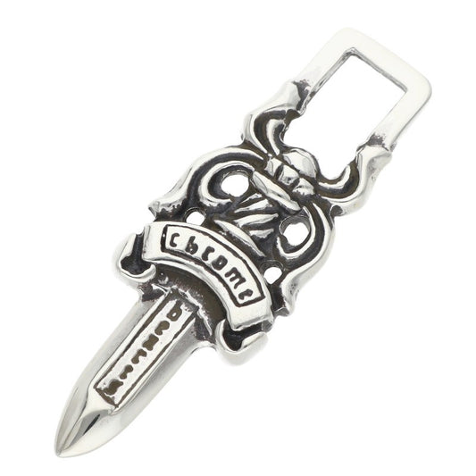 Chrome Hearts #5 Dagger Charm Silver Pendant