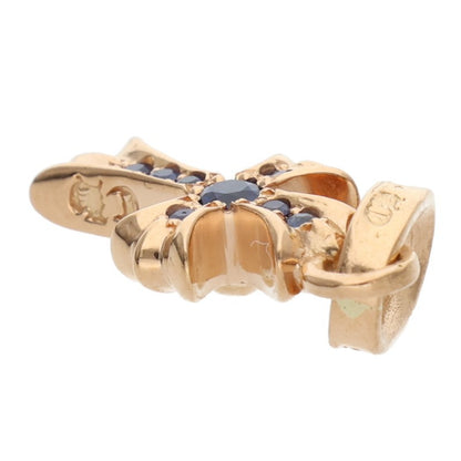 Chrome Hearts 22K Babyfat Pave Blue Sapphire Charm Multi