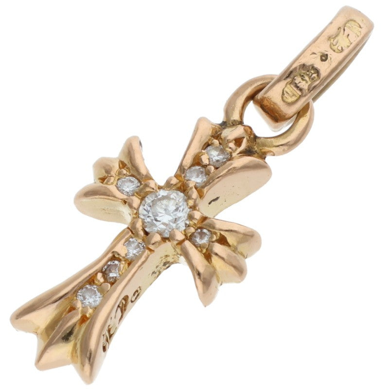 Chrome Hearts 22K Baby Fat Pave Diamond Gold Charm