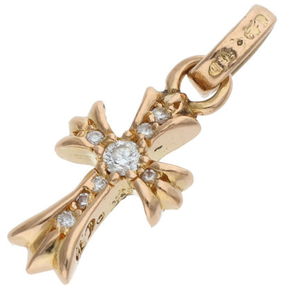 Chrome Hearts 22K Baby Fat Pave Diamond Gold Charm