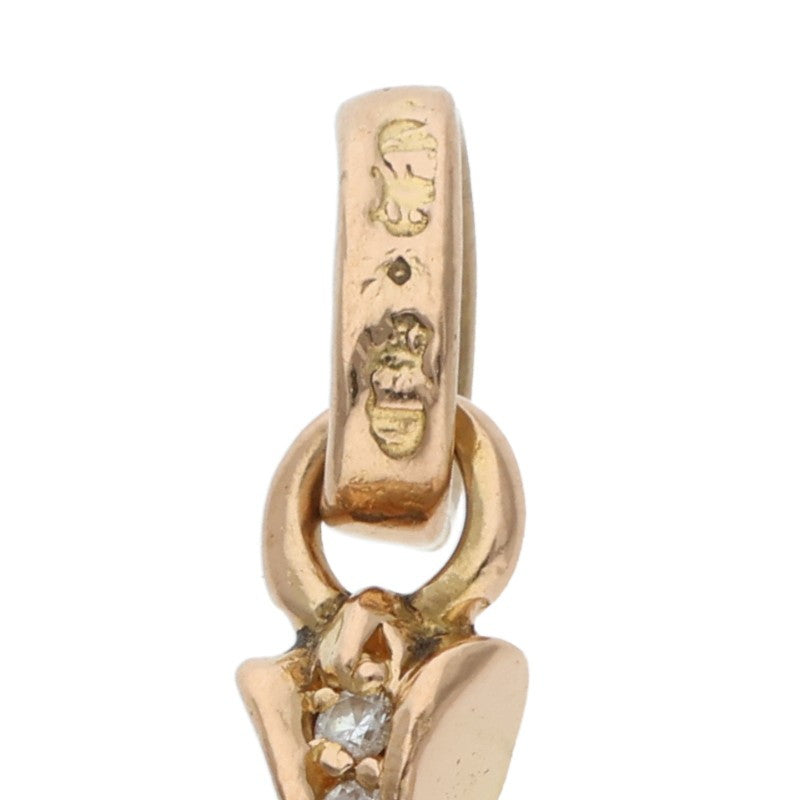 Chrome Hearts 22K Baby Fat Pave Diamond Gold Charm