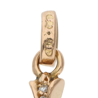 Chrome Hearts 22K Baby Fat Pave Diamond Gold Charm