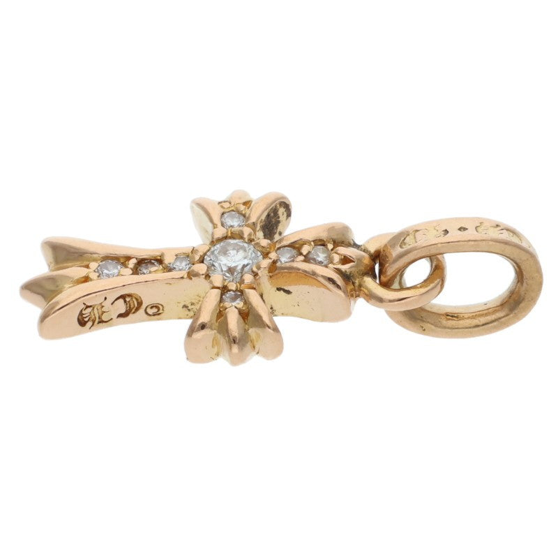 Chrome Hearts 22K Baby Fat Pave Diamond Gold Charm