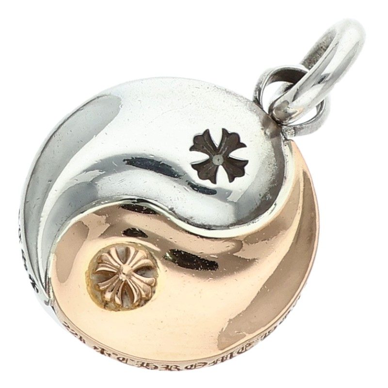 Chrome Hearts YIN YANG MD Silver 22K Gold Pendant