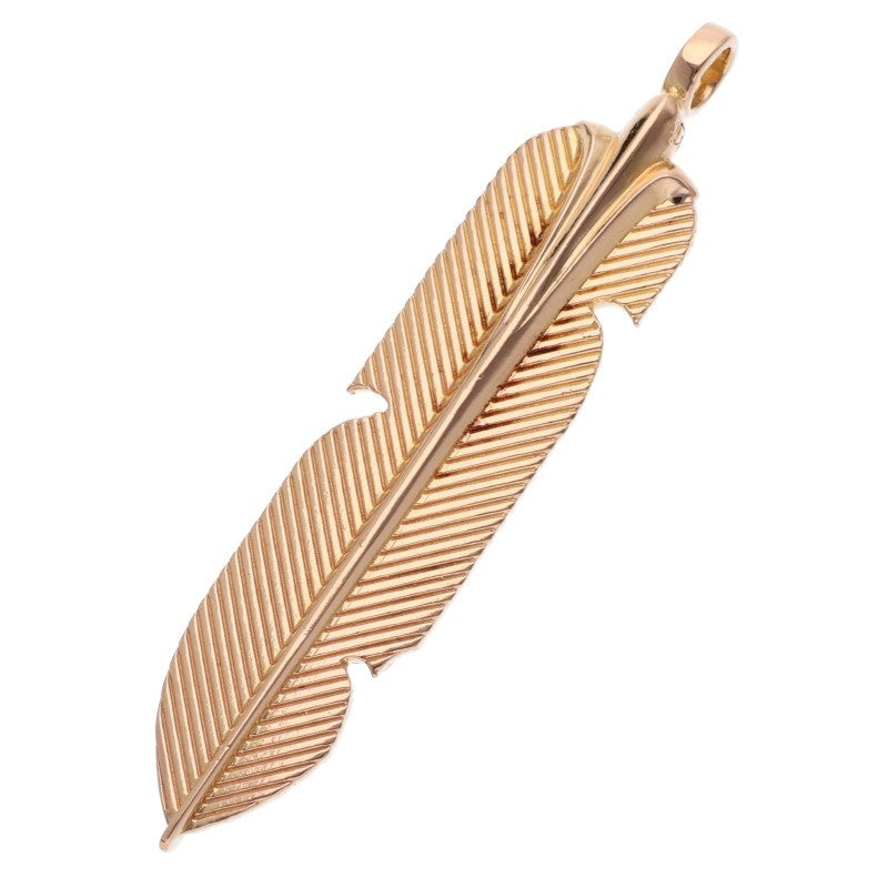 Chrome Hearts 22K Feather Gold Necklace Top