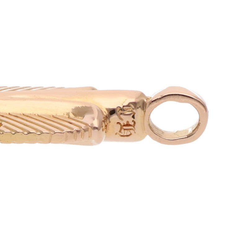 Chrome Hearts 22K Feather Gold Necklace Top