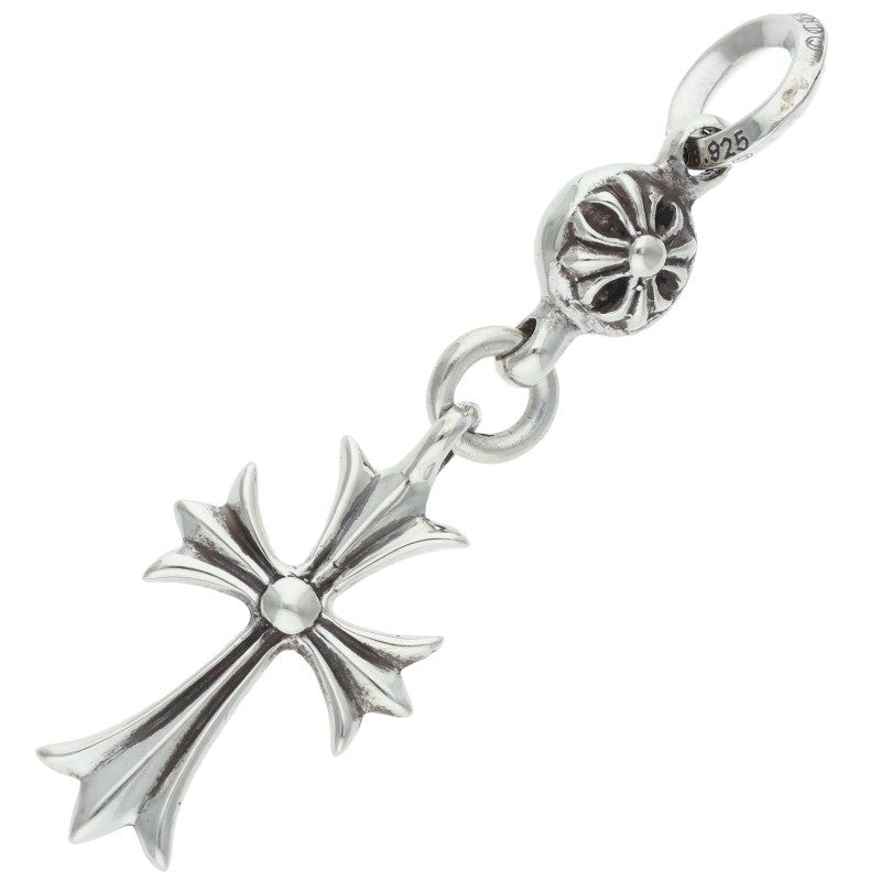 Chrome Hearts 1 Ball Tiny CH Cross Charm 925 Silver