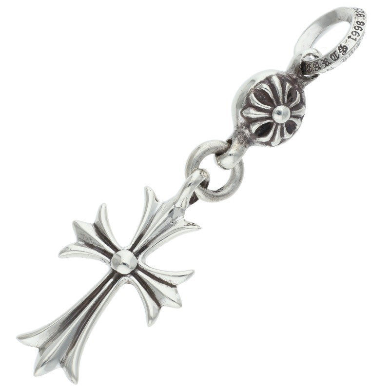 Chrome Hearts 1 Ball Tiny CH Cross Charm 925 Silver