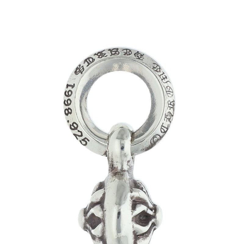Chrome Hearts 1 Ball Tiny CH Cross Charm 925 Silver