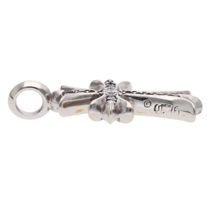 Chrome Hearts Tiny Fat Cross Pave Diamond Silver Multi
