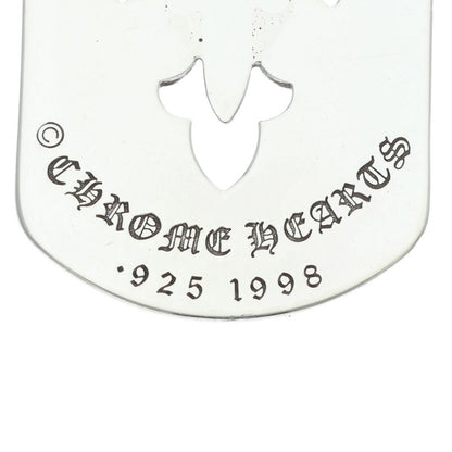 CHROME HEARTS Flare Dag D Tag Large Silver Necklace