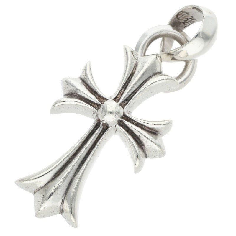 Chrome Hearts Small CH Cross W Bale Silver Pendant