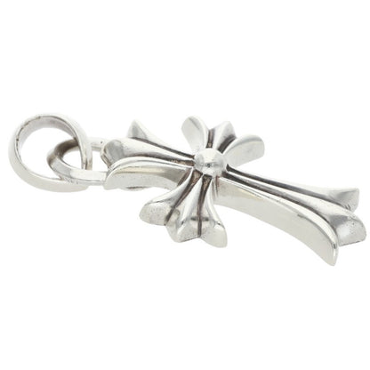 Chrome Hearts Small CH Cross W Bale Silver Pendant