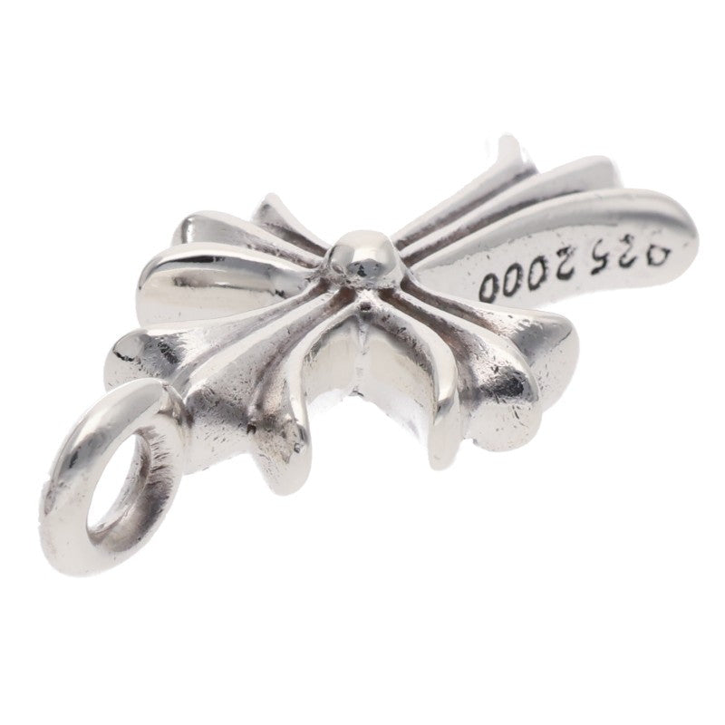 Chrome Hearts Tiny Fat Cross Pave Diamond 925 Silver Pendant