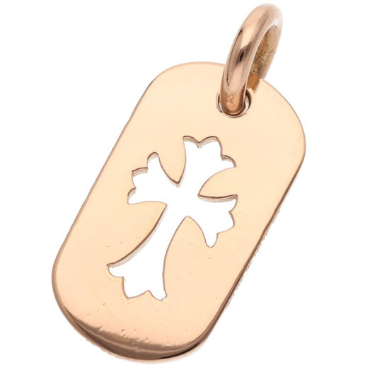 Chrome Hearts 22K Small Cutout Cross Dog Tag