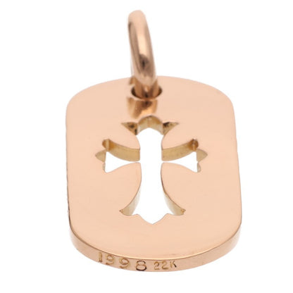Chrome Hearts 22K Small Cutout Cross Dog Tag