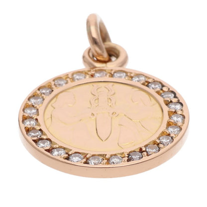 Chrome Hearts 22K Pave Diamond Angel Medal Charm