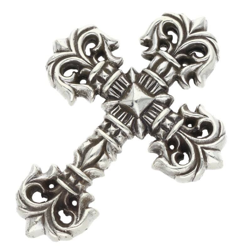 Chrome Hearts FILIG CROSS-SM Filigree Cross Necklace