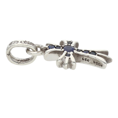 Chrome Hearts Baby Fat Pave Sapphire Silver Charm