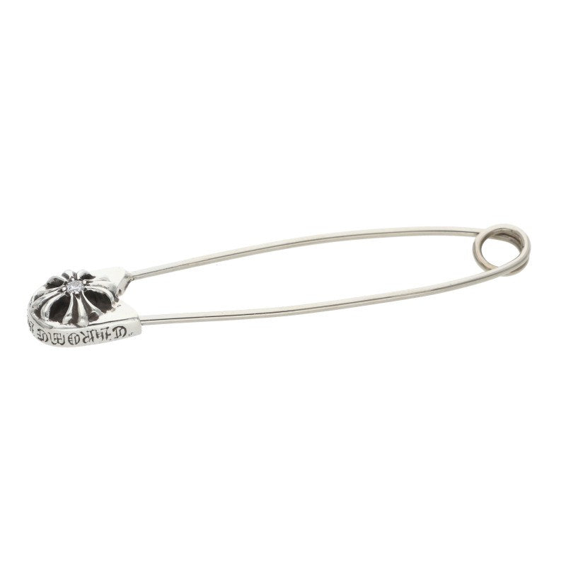 Chrome Hearts Large Safety Pin 1-Diamond Pendant
