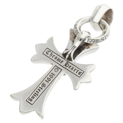 Chrome Hearts Small CH Cross W-Bale Silver Pendant