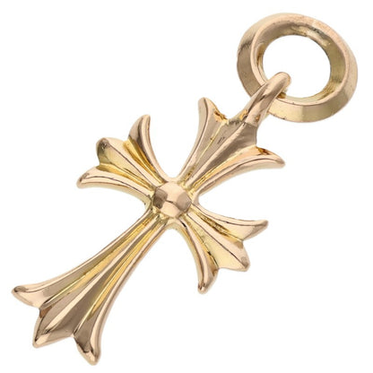 Chrome Hearts 22K Tiny CH Cross Yellow Gold Pendant
