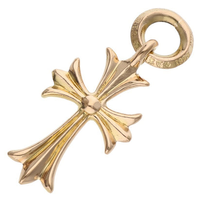 Chrome Hearts 22K Tiny CH Cross Yellow Gold Pendant