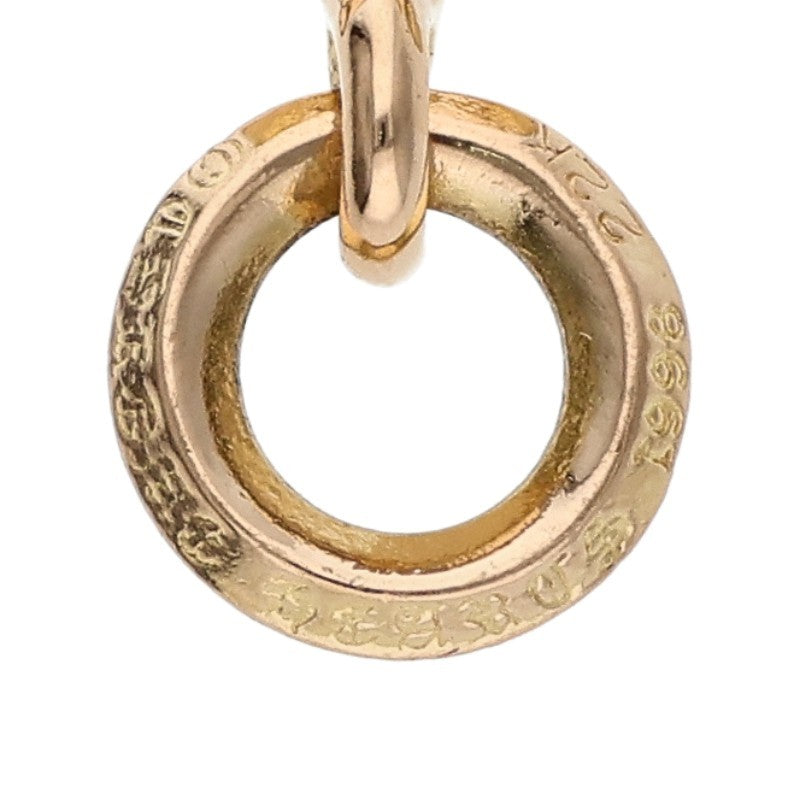 Chrome Hearts 22K Tiny CH Cross Yellow Gold Pendant
