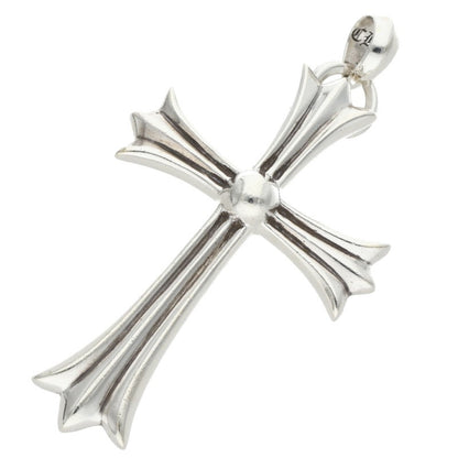 Chrome Hearts Large CH Cross W Bail Silver Necklace Pendant
