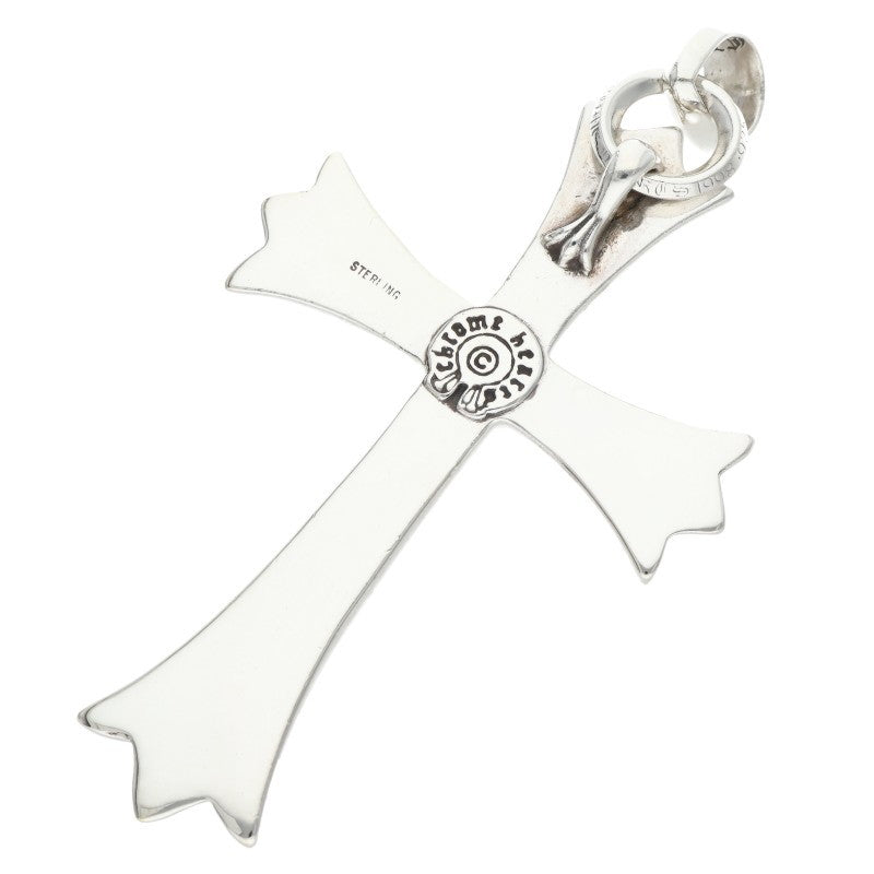 Chrome Hearts Large CH Cross W Bail Silver Necklace Pendant