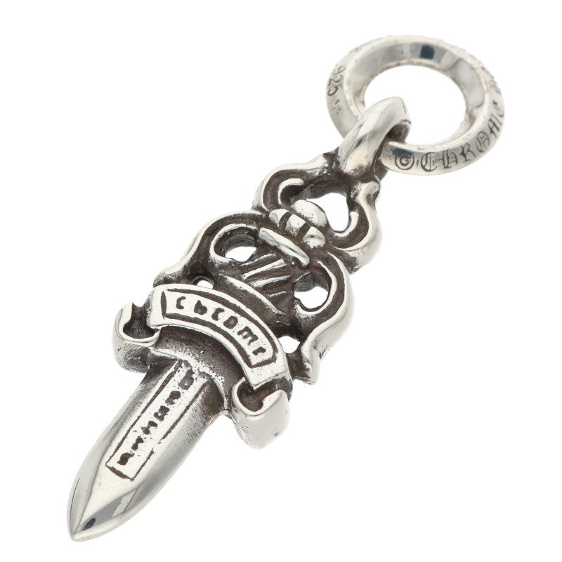 Chrome Hearts #5 Dagger Silver Pendant Necklace