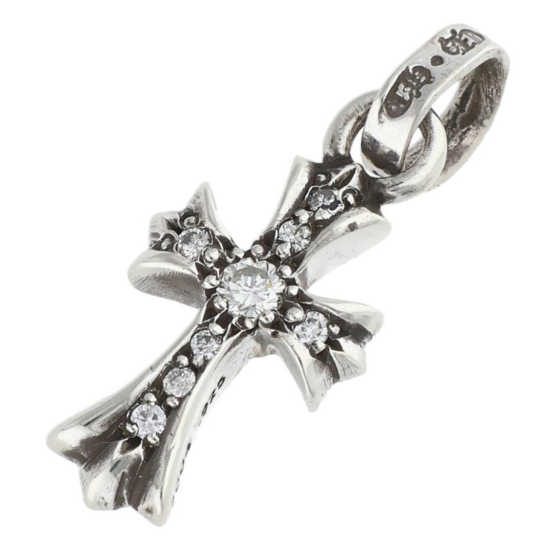 Chrome Hearts CRS BBYFAT P DMND A Silver Pave Diamond Charm