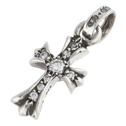 Chrome Hearts CRS BBYFAT P DMND A Silver Pave Diamond Charm