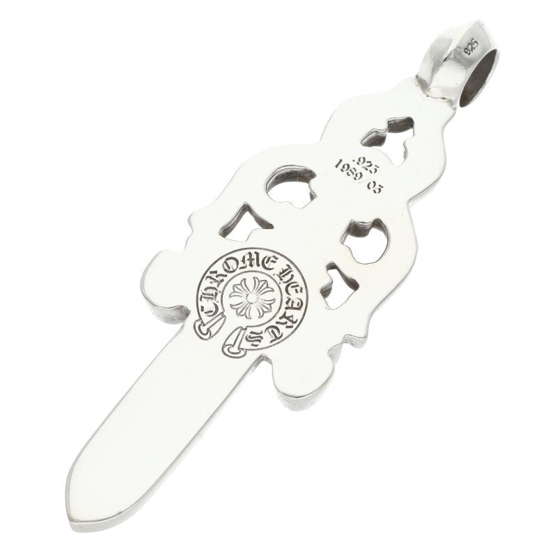 Chrome Hearts LARGE DAGGER Silver Necklace Top